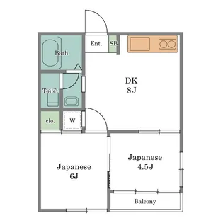 オレンジハイツ【2階】の間取り