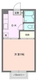 パークサイド池田B【1階】の間取り