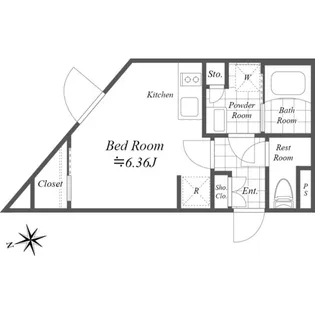 Reve Residence 白金台【2階】の間取り