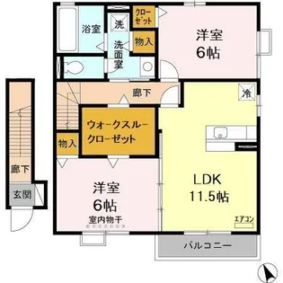 ジーコート II【2階】の間取り