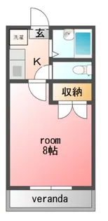 コーポジョイ【2階】の間取り