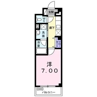 カーサ イリーデNISHINO【3階】の間取り