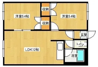 グランデ日の出【2階】の間取り