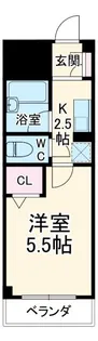 ジュネス厚木【6階】の間取り