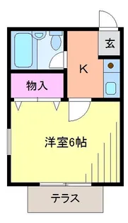 AKIコーポ【1階】の間取り