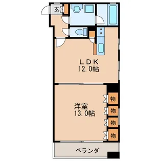 ラディアント ヤバ【3階】の間取り