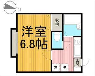 パルテール一之江I【1階】の間取り