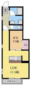 ハウス北原【1階】の間取り