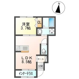 ラ・ガランジア【1階】の間取り