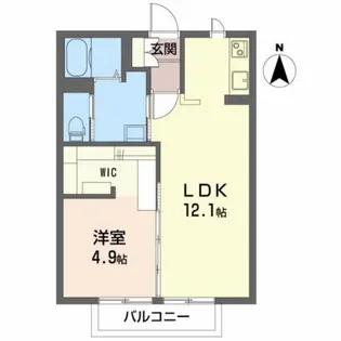 メゾン・れーぶ【1階】の間取り