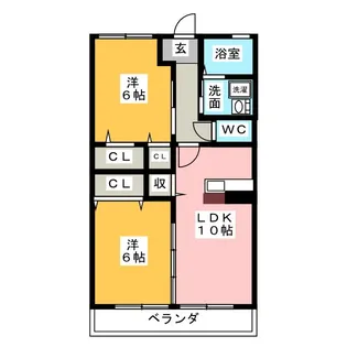サンワード【2階】の間取り