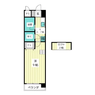 サンハイツヤマキ【3階】の間取り