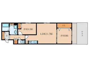Lavita三条【1階】の間取り