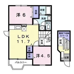 グリーン・ノアC【2階】の間取り