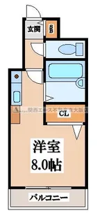 CTビュー小阪【1階】の間取り