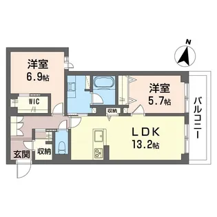 ルミナス・エイル【3階】の間取り