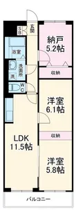 エクラときわI【4階】の間取り