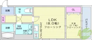 アイ・ウィステリア多賀城【3階】の間取り