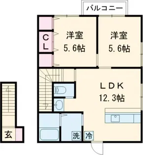 サニーヒルMASAKI【2階】の間取り