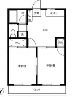 エレガント府中【3階】の間取り