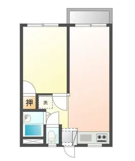 コーポ安西【1階】の間取り