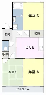ハイツ コーメー【1階】の間取り