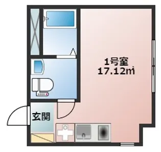 ベース桜森【1階】の間取り