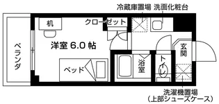 ロータス西千葉【1階】の間取り