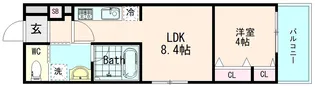 Gracias Court樟葉NORTH【1階】の間取り
