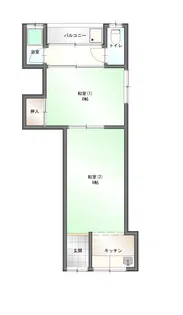 清栄荘【2階】の間取り
