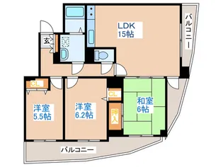 タワ-マンション粕谷III【8階】の間取り
