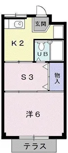 クリスタル【1階】の間取り