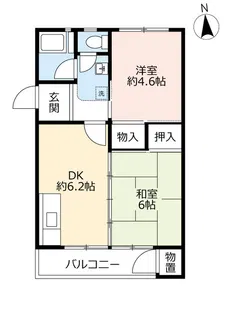 UR玉川橋【3階】の間取り