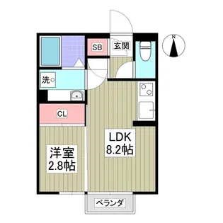 コンツェルト貝沢A【2階】の間取り