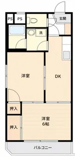 クロノス花小金井South(旧:カエサル花小金井【2階】の間取り