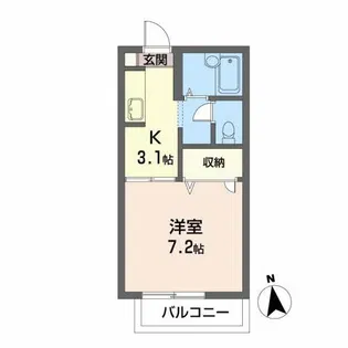 フレグランス東桜山【2階】の間取り