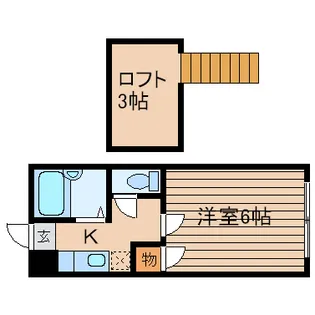 ロフティ松森【2階】の間取り