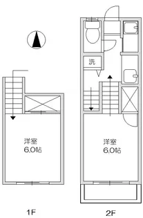 ポカル鈴谷【1階】の間取り