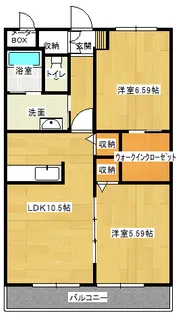 サンフォレスト太田【1階】の間取り