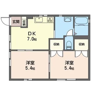 アネックス・ホリエC【1階】の間取り