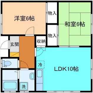 松本ハイツ高尾【1階】の間取り