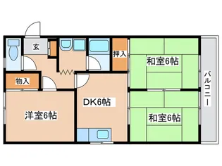 サンライズ今井【5階】の間取り
