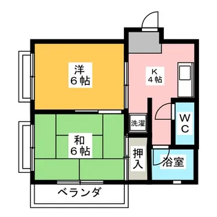 クレール五番館【1階】の間取り