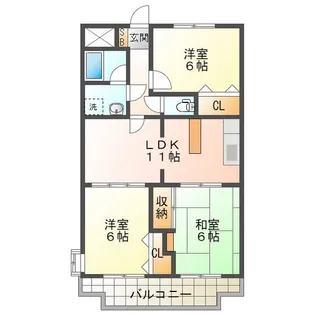 コンフォ・トゥール II【2階】の間取り