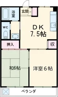 コーポ長谷川【4階】の間取り
