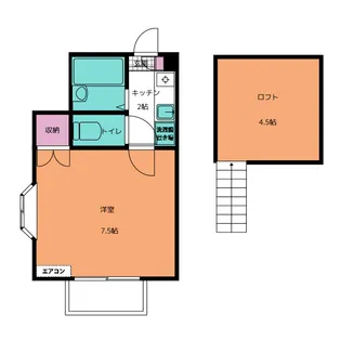 コーポラスアベニュー【1階】の間取り