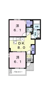 リアン【1階】の間取り