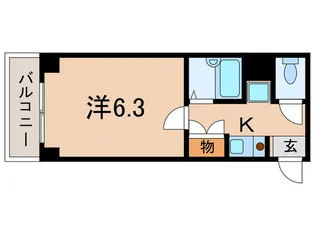 ジュネス芦屋【2階】の間取り