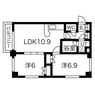 メープル桑園駅【1階】の間取り