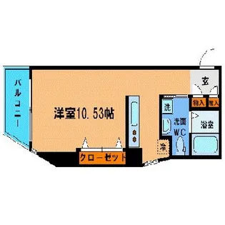 フラワーシティINブラボン【8階】の間取り